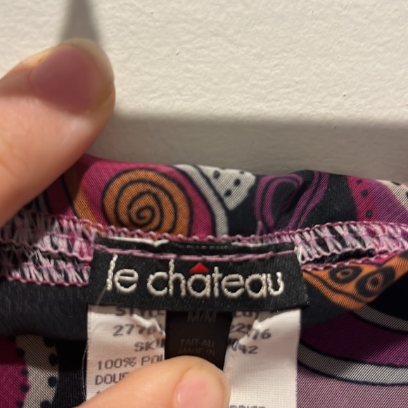 Vintage 90s Le Chateau Paisley Midi Skirt - Picture 6 of 6